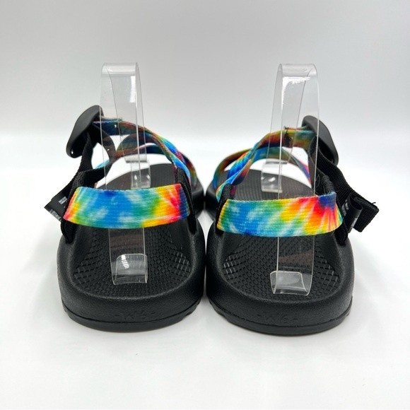 6W 6 W WIDE Chaco Women's JCH108946W Rainbow Multicolor Tie Dye Black Sandals - Picture 7 of 13